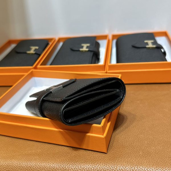 エルメス 財布 ベアン 三つ折り HERMES ベアン コンビネ 黒 ブラック ヴォーエプソン シルバー金具 2025定価 2513081 - 画像 (8)