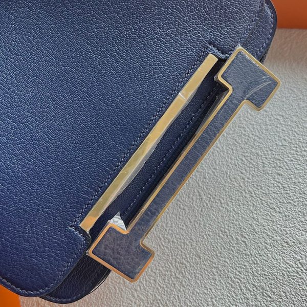 エルメス 新作 バッグ HERMES 人気バッグ ゲタ ブルーサフィール シェブルミゾル ゴールド金具 2025定価 2513101 - 画像 (9)