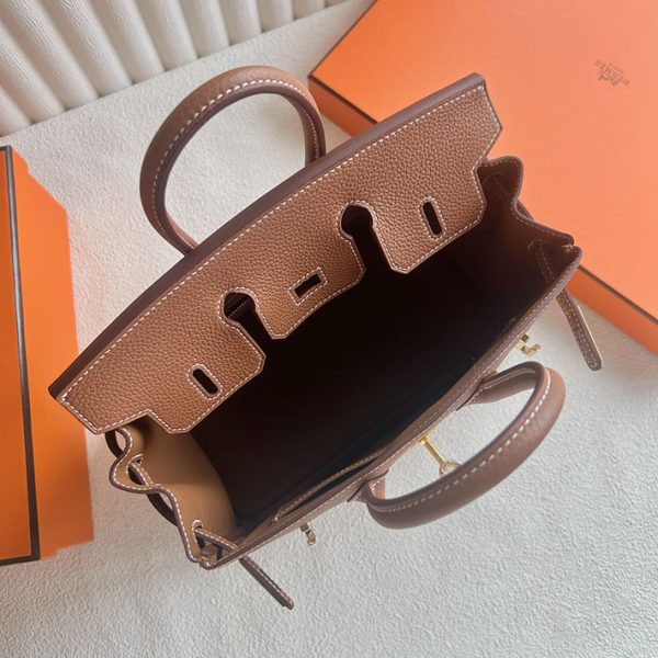 バーキン超N品 エルメスの人気バッグ HERMES バーキン25 ゴールド トゴ ゴールド金具 2025定価 2513130 - 画像 (4)