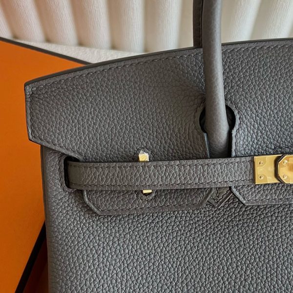 バーキン超N品 エルメスの人気バッグ HERMES バーキン25 エタン トゴ ゴールド金具 2025定価 2513155 - 画像 (9)