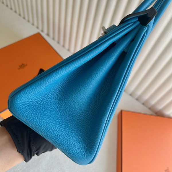 バーキン超N品 エルメスの人気バッグ HERMES バーキン25 ブルーザンジバル トゴ シルバー金具 2025定価 2513156 - 画像 (8)