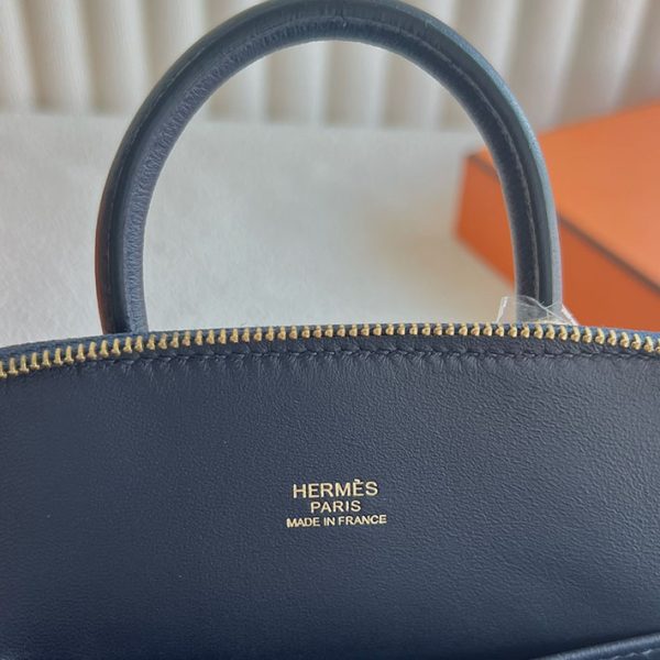 エルメス 新品 ボリード1923 使い勝手 HERMES ボリード1923 ミニ ブルーニュイ エバーカラー ゴールド金具 2025定価 2513163 - 画像 (5)