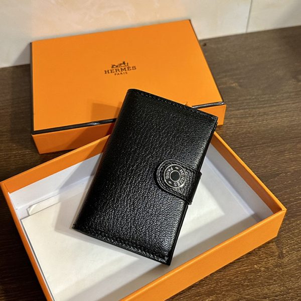 エルメス カードケース 財布代わり HERMES RMS カードケース クロ ヴォー・エヴァーグレイン ラッカーシルバー金具 2513169 - 画像 (6)