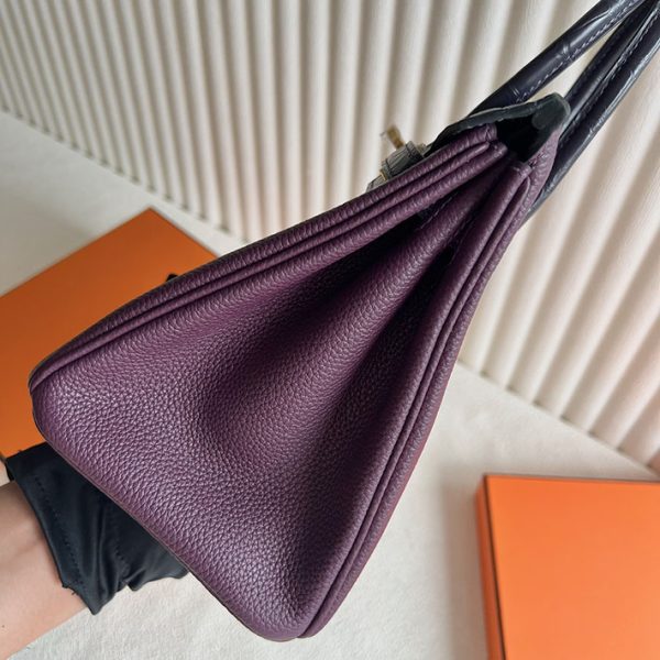 エルメスの人気バッグ HERMES バーキン25 タッチ レザン トゴ/クロコダイル ニロティカスマット ゴールド金具 2025定価 2513170 - 画像 (8)