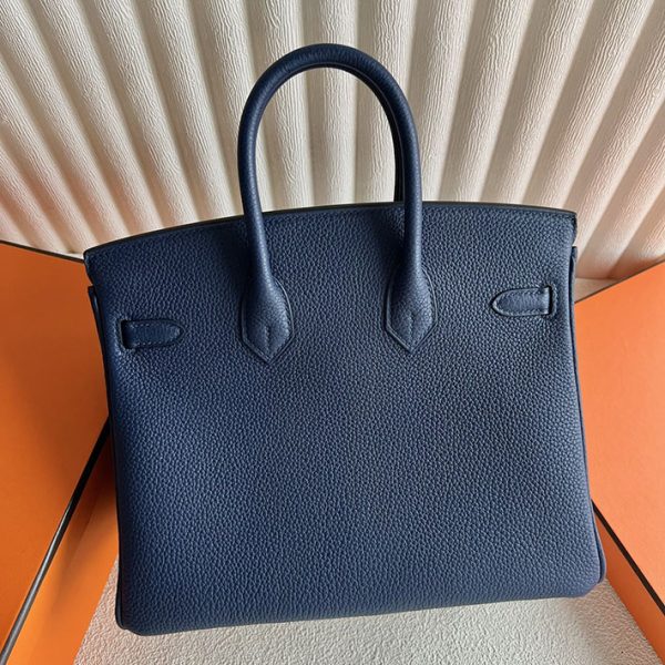 バーキン超N品 エルメスの人気バッグ HERMES バーキン25 ブルーサフィール トゴ ゴールド金具 2025定価 2513171 - 画像 (7)