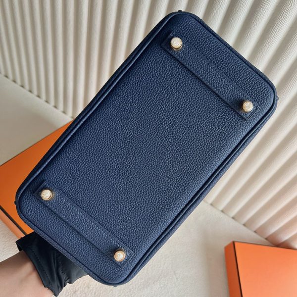 バーキン超N品 エルメスの人気バッグ HERMES バーキン25 ブルーサフィール トゴ ゴールド金具 2025定価 2513171 - 画像 (2)