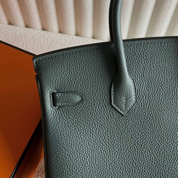 バーキン超N品 エルメス バーキン持ってる女 HERMES バーキン25 ヴェールアマンド トゴ シルバー金具 2025定価 2513185 - 画像 (6)