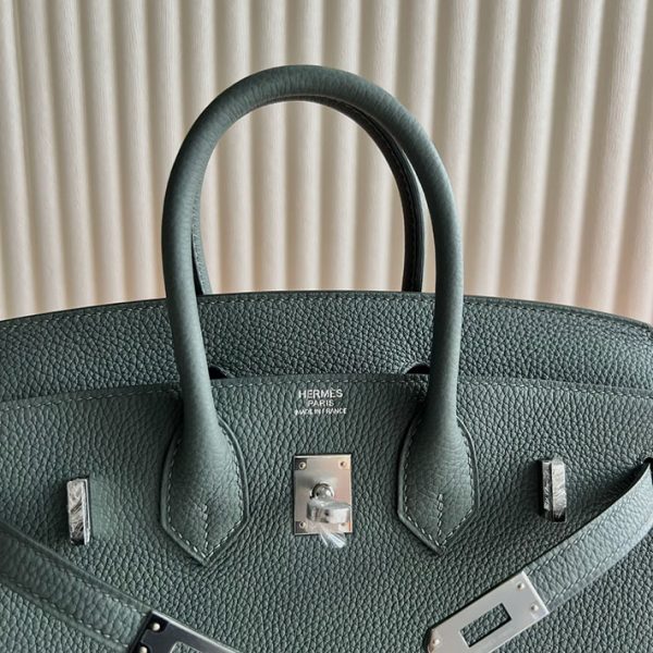 バーキン超N品 エルメス バーキン持ってる女 HERMES バーキン25 ヴェールアマンド トゴ シルバー金具 2025定価 2513185 - 画像 (4)