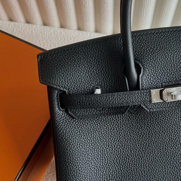 バーキン超N品 エルメス バーキン持ってる女 HERMES バーキン25 黒 ブラック トゴ シルバー金具 2025定価 2513201 - 画像 (9)