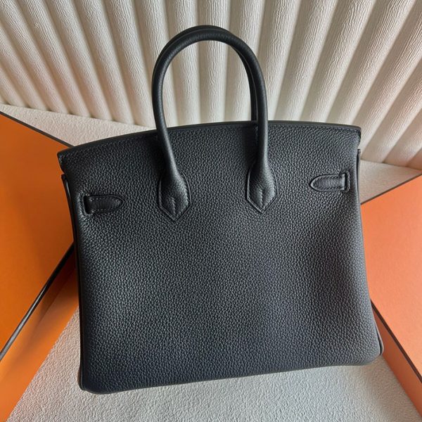 バーキン超N品 エルメス バーキン持ってる女 HERMES バーキン25 黒 ブラック トゴ シルバー金具 2025定価 2513201 - 画像 (7)