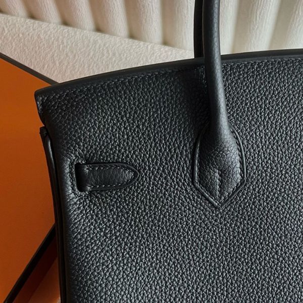 バーキン超N品 エルメス バーキン持ってる女 HERMES バーキン25 黒 ブラック トゴ シルバー金具 2025定価 2513201 - 画像 (6)