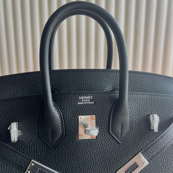 バーキン超N品 エルメス バーキン持ってる女 HERMES バーキン25 黒 ブラック トゴ シルバー金具 2025定価 2513201 - 画像 (4)