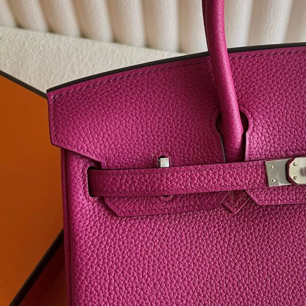 バーキン超N品 エルメス バーキン持ってる女 HERMES バーキン25 ローズパープル トゴ シルバー金具 2025定価 2513202 - 画像 (9)