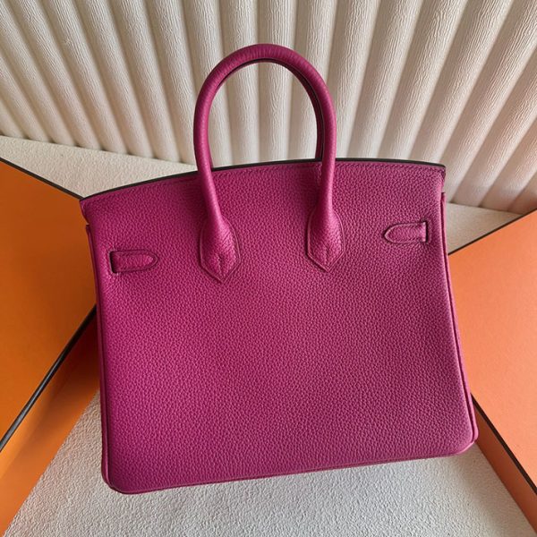 バーキン超N品 エルメス バーキン持ってる女 HERMES バーキン25 ローズパープル トゴ シルバー金具 2025定価 2513202 - 画像 (7)