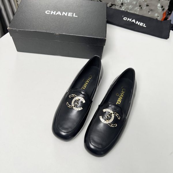 最高級シャネルスーパーコピー靴 シャネルローファーコピー CHANEL ローファー レディース ブラック レザー 2514249 - 画像 (8)