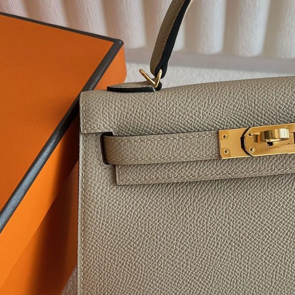 エルメス バッグ 安い順 HERMES ケリーミニ2 外縫い トレンチ ヴォーエプソン ゴールド金具 2025定価 2513250 - 画像 (8)