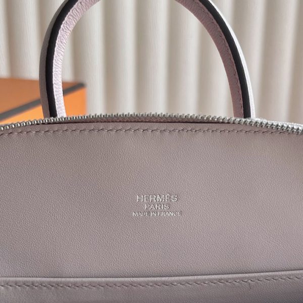 ポーチ 可愛い ブランド 安い HERMES ボリード1923 ミニ ローズダーリン シェブルミゾル シルバー金具 2025定価 2513315 - 画像 (5)