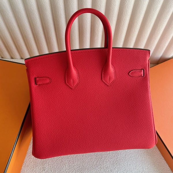 バーキン風バッグ しまむら エルメス HERMES バーキン25 ルージュドクール トゴ ゴールド金具 2025定価 2513327 - 画像 (7)