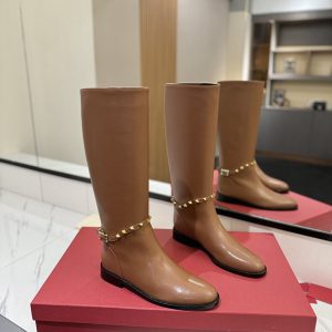 VALENTINO ミドル丈 ブーツ ローヒール