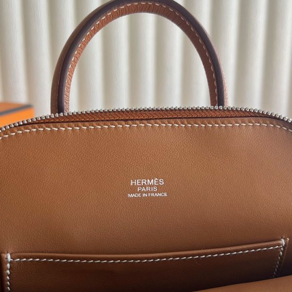 ポーチ 可愛い ブランド 安い HERMES ボリード1923 ミニ ゴールド エバーカラー ゴールド金具 2025定価 2513333 - 画像 (5)