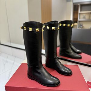 VALENTINO ミドル丈 ブーツ ローヒール