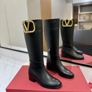 VALENTINO ロングブーツ ヒールなし