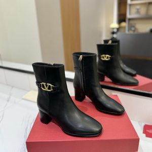 VALENTINO ローヒール ブーツ しまむら