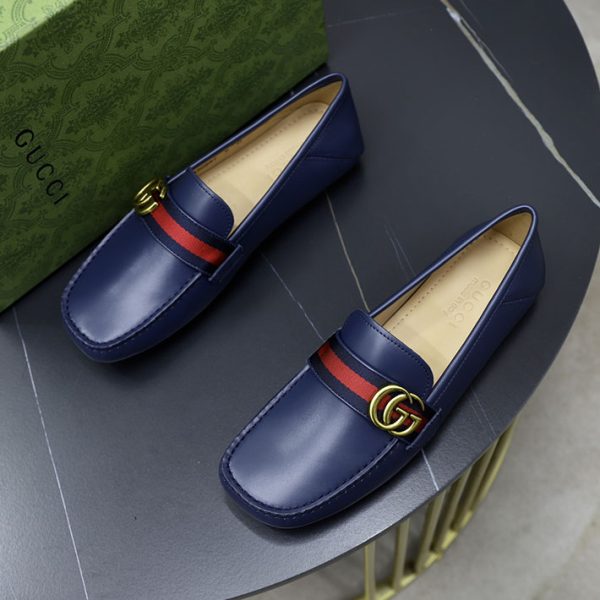 グッチ 靴 メンズ カジュアルシューズ GUCCI グッチ アウトレット どれくらい安い ネイビー 2514432 - 画像 (9)