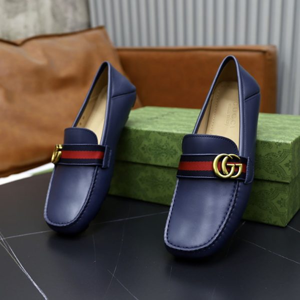 グッチ 靴 メンズ カジュアルシューズ GUCCI グッチ アウトレット どれくらい安い ネイビー 2514432 - 画像 (5)