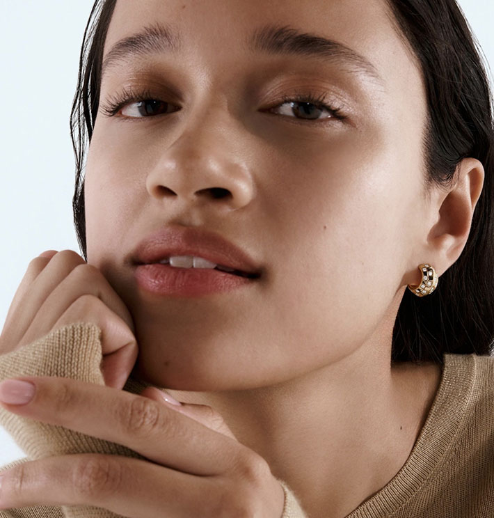 ルイヴィトン ピアス ル ダミエ ドゥ ルイ・ヴィトン Q16521 ホワイトゴールド イエローゴールド - 画像 (2)