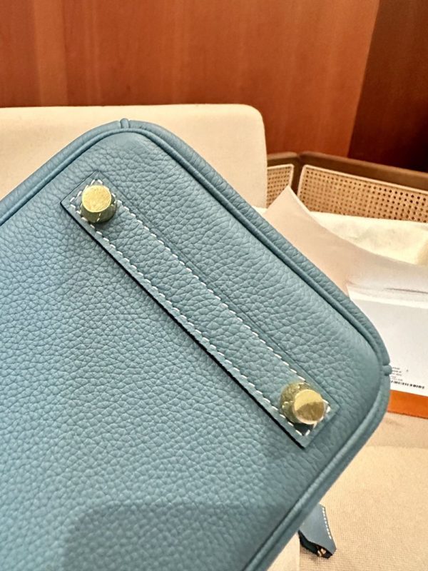 バーキン風バッグ 本革 エルメス HERMES バーキン25 ニューブルージーン トゴ ゴールド金具 2412838 - 画像 (9)