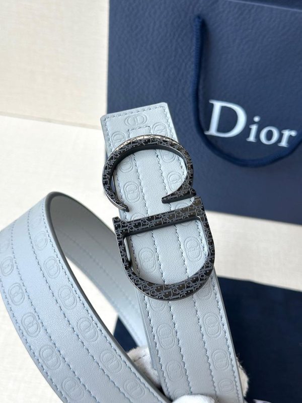 最高級ディオールスーパーコピー ディオールベルトコピー Dior ベルト アウトレット 2515063 スカイブルー シルバー金具 - 画像 (2)