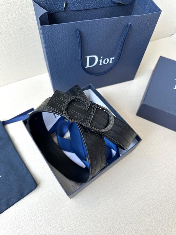 最高級ディオールスーパーコピー ディオールベルトコピー Dior ベルト アウトレット 2515064 ブラック ゴールド金具 - 画像 (3)