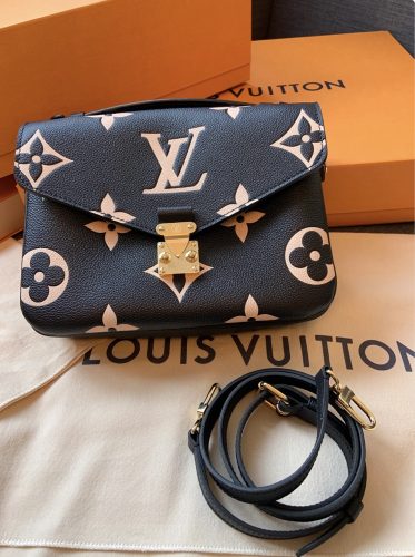 ルイヴィトン ポシェット 人気ランキング ポシェット･メティス ブラック ベージュ M45773 モノグラム ゴールド金具 photo review