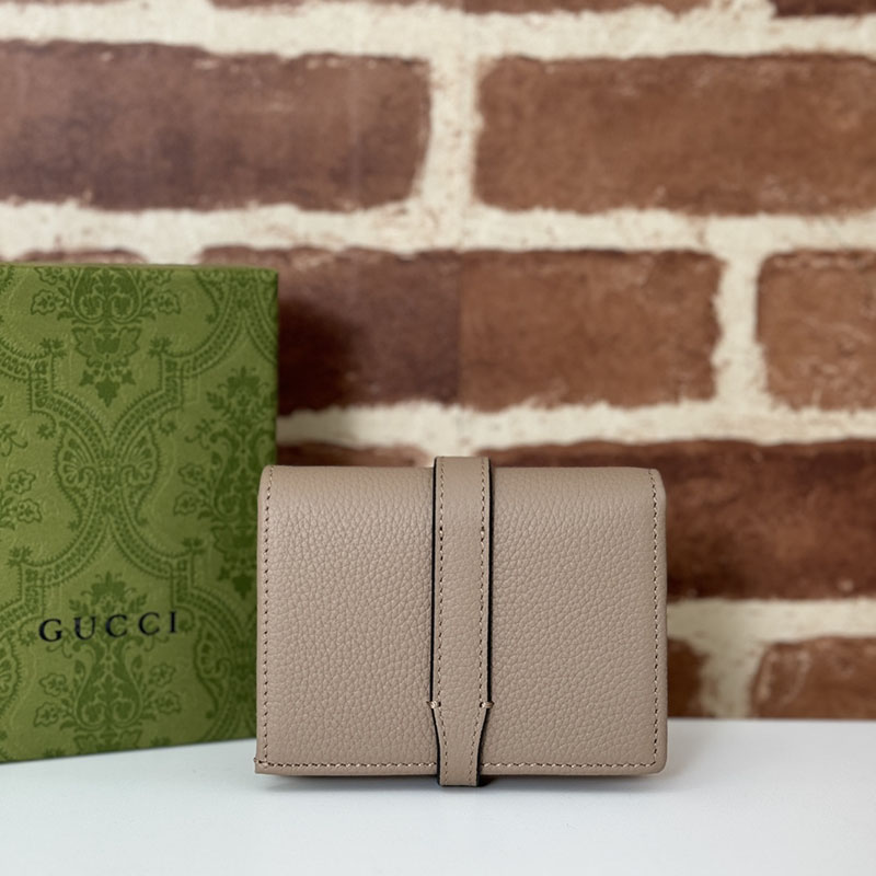 グッチ カードケース 小銭入れ グッチ ジャッキー 1961 カードケース ウォレット 645536 AABXM 1523 トープ ゴールド金具 - 画像 (4)