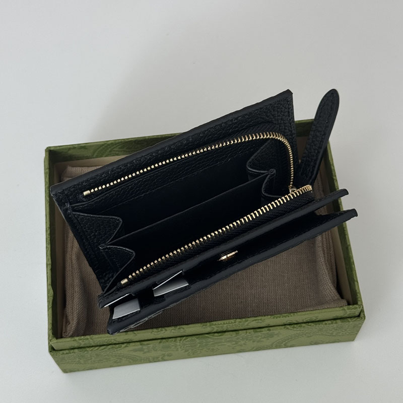 男性が持っ てい てかっこいい財布 グッチ GGエンブレム ミディアム ウォレット 815874 AAEEM 1000 ブラック - 画像 (2)