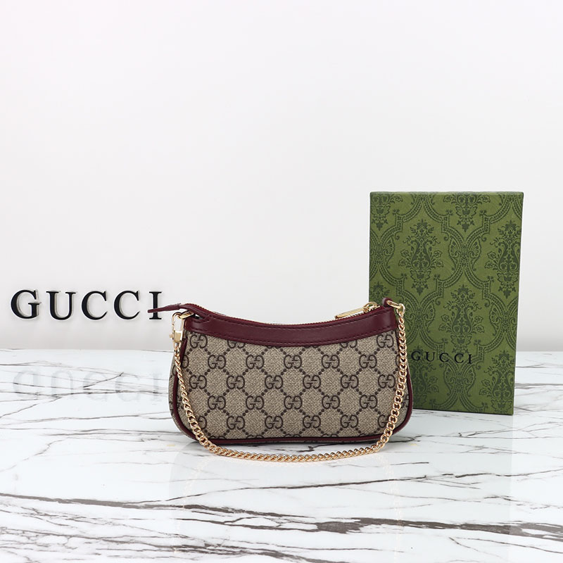 グッチ パンダ ディテール GG ミニバッグ 818763 FAEEO 8575 ベージュ&ダークブラウン ミニバッグ 流行り いつまで - 画像 (8)