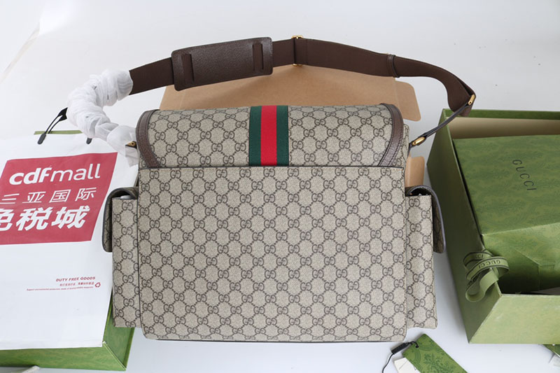 グッチ GGスプリーム ベビーチェンジングバッグ 819287 K5RLN 8745 ベージュ&エボニー/ブラウン クロスボディバッグ メンズ おすすめ - 画像 (9)