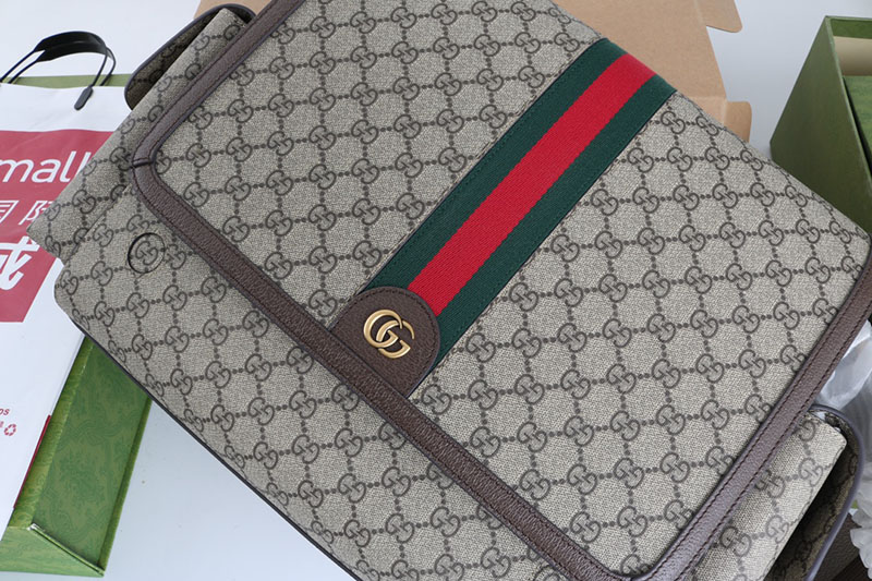グッチ GGスプリーム ベビーチェンジングバッグ 819287 K5RLN 8745 ベージュ&エボニー/ブラウン クロスボディバッグ メンズ おすすめ - 画像 (8)