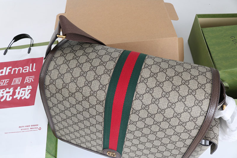 グッチ GGスプリーム ベビーチェンジングバッグ 819287 K5RLN 8745 ベージュ&エボニー/ブラウン クロスボディバッグ メンズ おすすめ - 画像 (7)