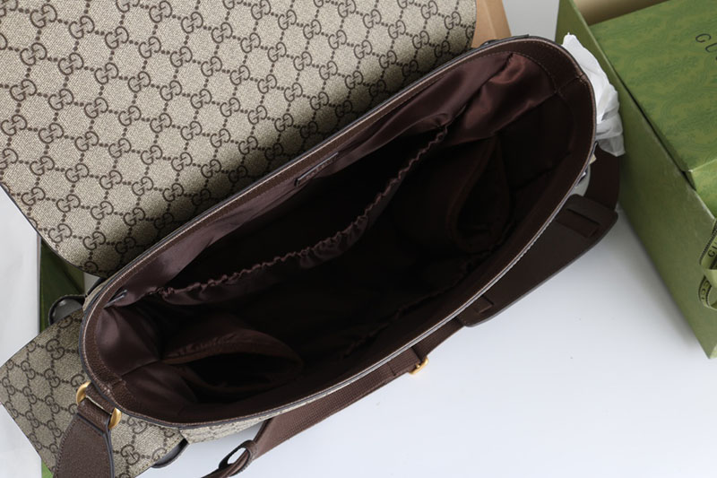 グッチ GGスプリーム ベビーチェンジングバッグ 819287 K5RLN 8745 ベージュ&エボニー/ブラウン クロスボディバッグ メンズ おすすめ - 画像 (3)