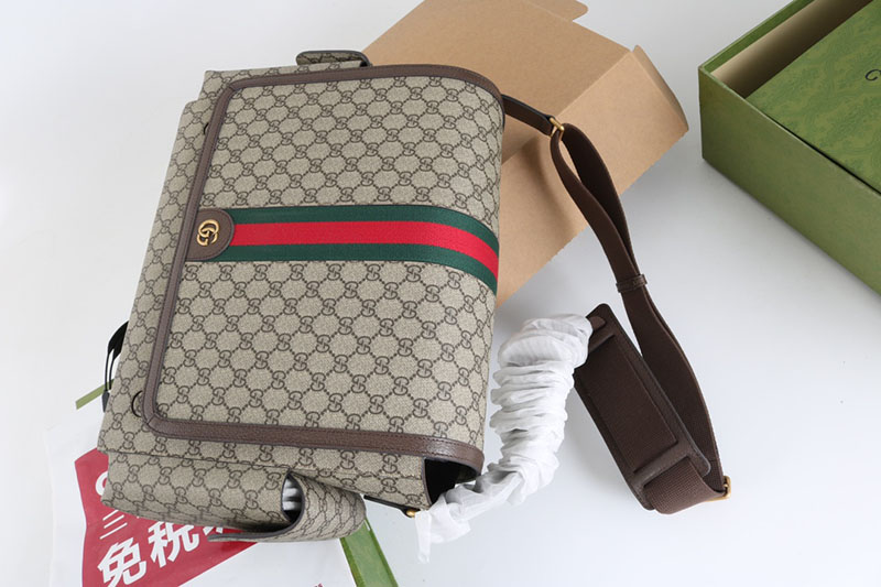 グッチ GGスプリーム ベビーチェンジングバッグ 819287 K5RLN 8745 ベージュ&エボニー/ブラウン クロスボディバッグ メンズ おすすめ - 画像 (2)