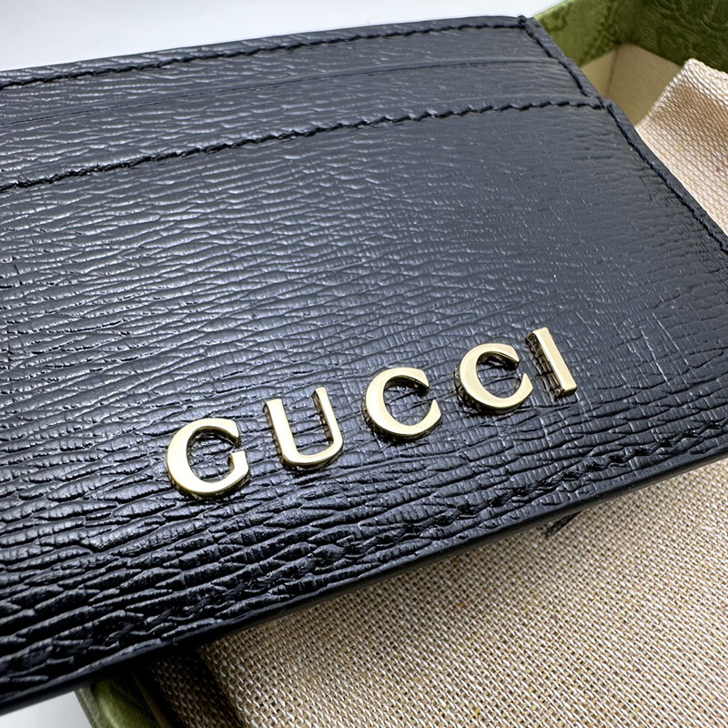 グッチ GUCCI スクリプト カードケース 773428 0OP0N 1000 ブラック カードケース 薄型 おしゃれ - 画像 (2)