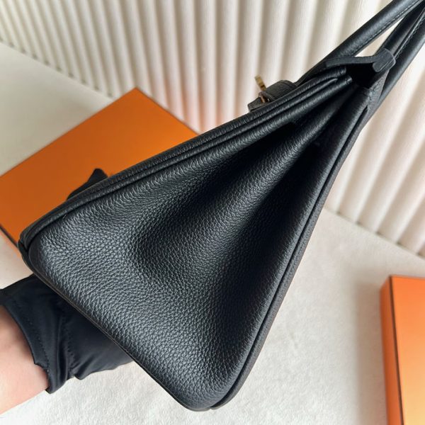 バーキンバッグ 定価 エルメス HERMES バーキン25 黒 ブラック トゴ ゴールド金具 2025定価 2513355 - 画像 (8)