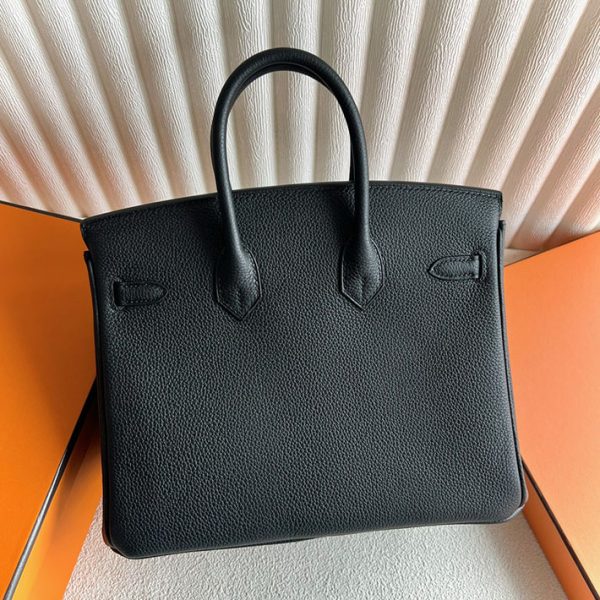 バーキンバッグ 定価 エルメス HERMES バーキン25 黒 ブラック トゴ ゴールド金具 2025定価 2513355 - 画像 (7)