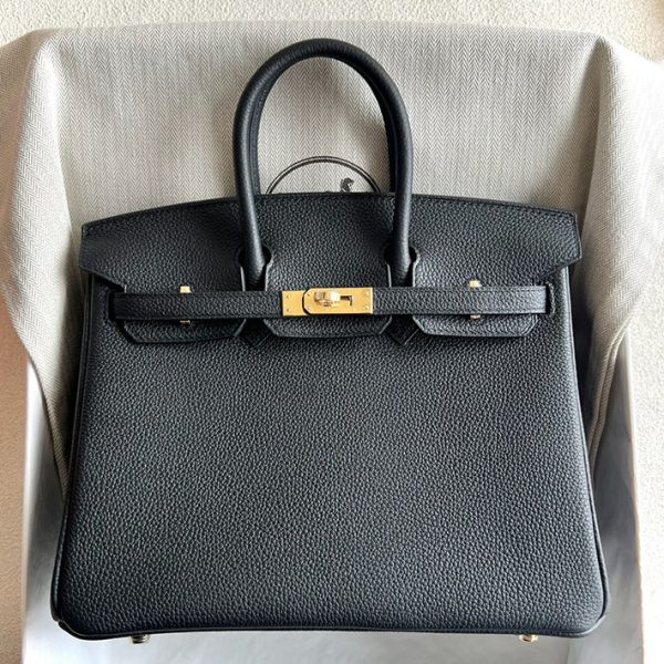 バーキンバッグ 定価 エルメス HERMES バーキン25 黒 ブラック トゴ ゴールド金具 2025定価 2513355 - 画像 (2)