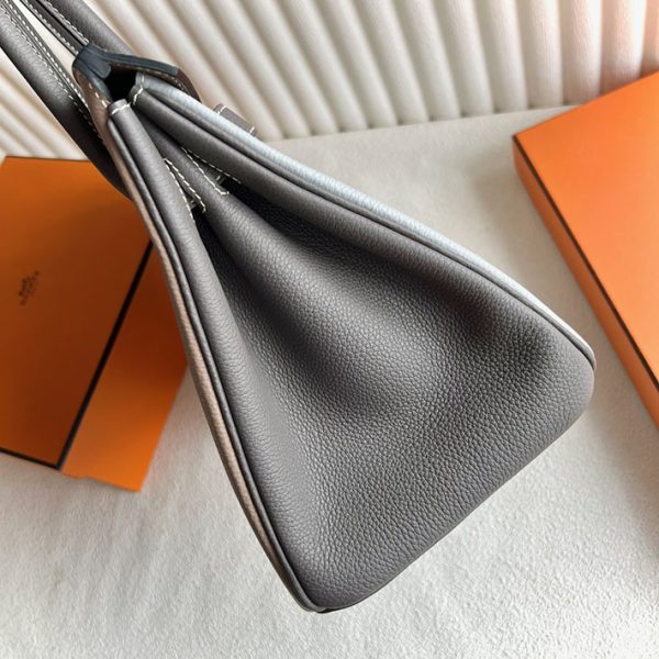 バーキン安く買う方法 HERMES バーキン30 パーソナル ブルーグラシエ/トゥルティールグレー/エタン トゴ ゴールド金具 - 画像 (8)