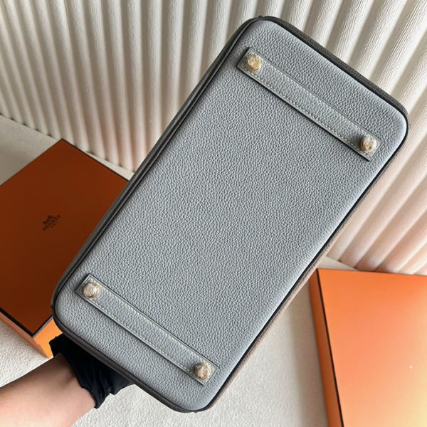 バーキン安く買う方法 HERMES バーキン30 パーソナル ブルーグラシエ/トゥルティールグレー/エタン トゴ ゴールド金具 - 画像 (3)