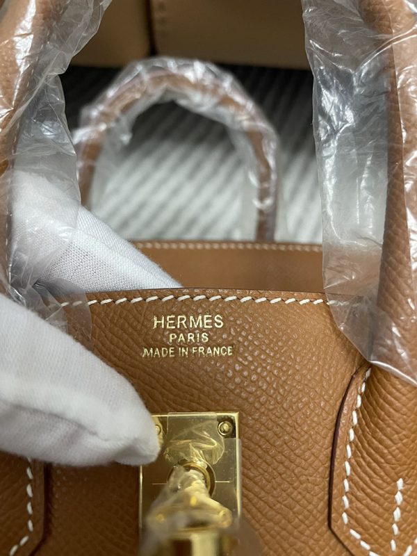 エルメス HERMES バーキン25 ゴールド ヴォーエプソン ゴールド金具 2513408 バーキン サイズ 人気 - 画像 (5)