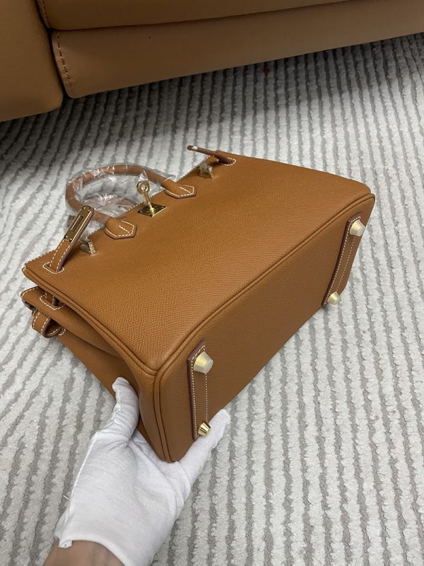 エルメス HERMES バーキン25 ゴールド ヴォーエプソン ゴールド金具 2513408 バーキン サイズ 人気 - 画像 (4)